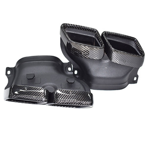 Embout arrière en fibre de carbone modifié AMG Scorpio AK pour Mercedes-Benz Classe C W205 <span class=keywords><strong>GLE</strong></span> Bouche carrée Accessoires extérieurs à quatre sorties - Product Image 1