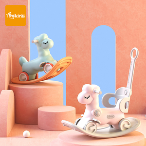 Indoor Plastic Toddler Riding Animal Brinquedos Passeio em Carros De Brinquedo Passeio Plástico em Rocking Horse Toy - Product Image 1