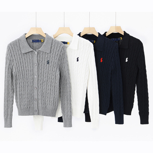 Cardigan en coton Rajut S Muer, crochet de luxe, design personnalisé, tricoté, hiver, décontracté, pour femmes, pulls pour femmes - Product Image 1
