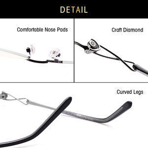 Gafas de lectura con filtro de luz azul para mujer Golf Smith, montura semimetálica, color plateado, 5126 - Product Image 3