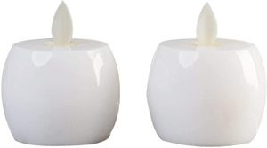 Bougies <span class=keywords><strong>LED</strong></span> en plastique <span class=keywords><strong>pas</strong></span> chères en forme de pomme pour la décoration de la maison Halloween Diwali Ramadan Pâques Nouvel An - Faites à la main Sans fumée Fonctionnant sur piles - Product Image 3