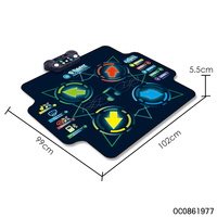 Jouets électroniques personnalisés de musique interactive led tapis de piste de danse pour les jeux d'enfants