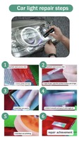 Colle adhésive UV pour réparation de fissures et rayures sur pare-brise avant, idéale pour la réparation de phares automobiles (vente en gros)