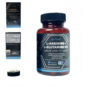 1000mg Äquivalent Aminosäure-Mischung |   BIYODE L-Arginin & L-Glutamin HCl - Muskelregeneration & Darmimmunität Aminosäure-Kapseln - Product Image 2