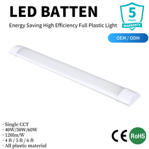 Luminaria <span class=keywords><strong>LED</strong></span> Comercial Tipo Batten de 18W 36W 45W, Alta Eficiencia 120lm/W, Carcasa Totalmente de Plástico, Aprobada por SAA, Luz Lineal, 5 Años de Garantía - Product Image 1