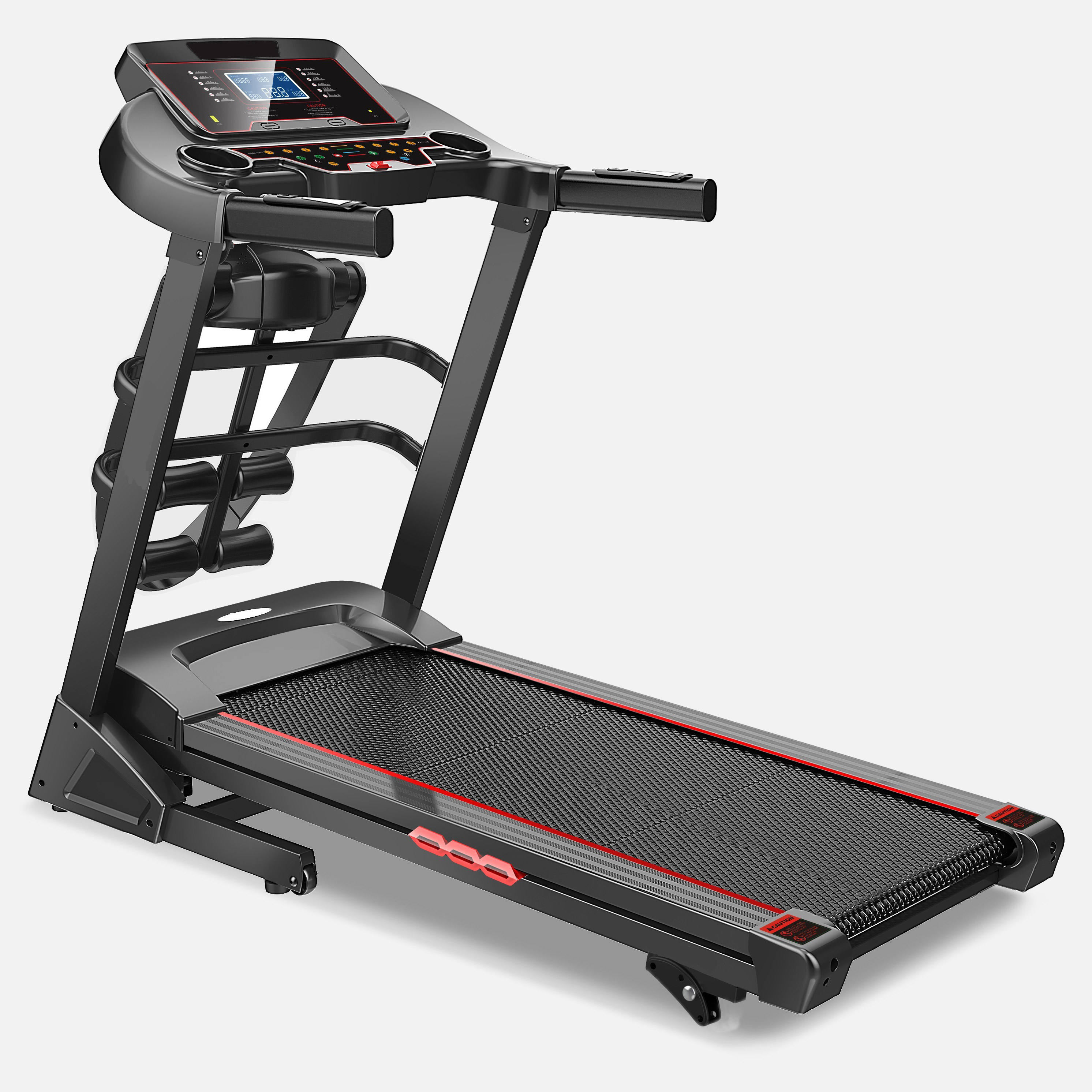 Gymbopro Folding Electric Treadmill with Massager Belt