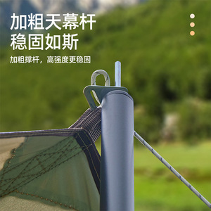 Outdoor Canopy <b>Tent</b> 210D Oxford Cloth Portable Sun Protection Rainproof <b>Single</b> <b>Tent</b> Butterfly Shape Manual Setup - Product Image 5