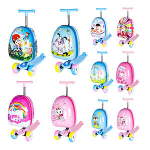 กระเป๋าเดินทางเด็กลายการ์ตูนออกแบบได้ตามต้องการกระเป๋าเดินทางของเด็กแบบน่ารักพร้อมสเก็ตบอร์ด - Product Image 6