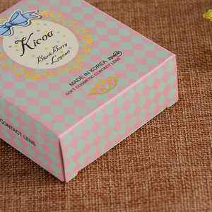 로고 프린트 콘택트 렌즈 종이 박스 컬러 콘택트 렌즈 박스 종이 화장품 콘택트 렌즈 패키지 - Product Image 6