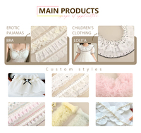 Nouvelle dentelle plissée double couche en mousseline de 15 cm de large, bordure à volants ondulés pour robe, manchette et vêtements DIY - Collection 2026