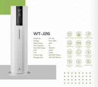 Humidificateur ultrasonique à brume froide 9L, à remplissage par le haut, sur pied, avec écran tactile, télécommande et minuterie, diffuseur d'arômes pour bureau et maison
