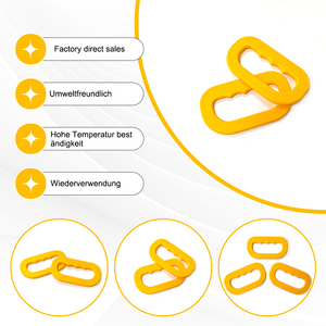 低価格射出成形白色プラスチック製持ち手（米袋・飲料用バックル付き）-奇虹ブランド - Product Image 5