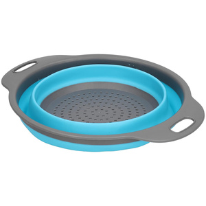 Ensemble d'égouttoirs pliables ronds, économiseurs d'espace, en acier inoxydable, compatibles lave-vaisselle, écologiques - Product Image 1