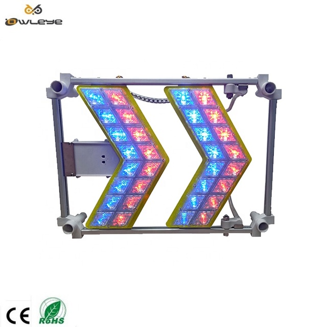 LED Arrow Sign Board IP66 Traffic Directional Warning Light Aluminium First Grade Reflective Film for Road Construction Safety