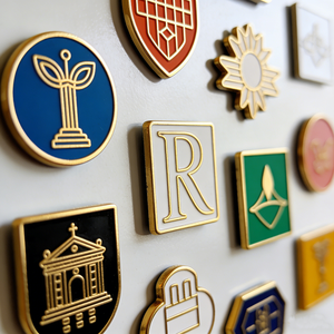 Imã de Geladeira Personalizado com Logo de Fábrica, Adesivo 3D de Metal Esmaltado, Ímanes de Refrigerador Personalizados - Product Image 3