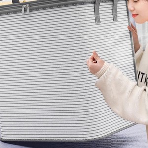 ถุงเก็บผ้านวมแบบไม่ทอ กันฝุ่น สไตล์โมเดิร์นมินิมอล ใส่เสื้อผ้าได้ กระเป๋าเดินทางขนาดใหญ่ จุของได้เยอะ ใช้สำหรับย้ายของ - Product Image 1