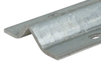 Rail de porte en forme de U galvanisé à fixation par boulons R8 et R10