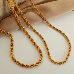 Collar trenzado de estilo europeo americano para mujer, cadena de clavícula de aleación de zinc, accesorio de fiesta, venta al por mayor - Product Image 2