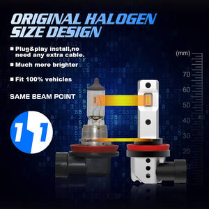 Gview GMX <span class=keywords><strong>Mini</strong></span> LED faro 8000lm H4 H7 H8 9005 HB3 faros LED automotrices 6000K Temperatura de Color A3 H8 H11 faro LED - Product Image 2