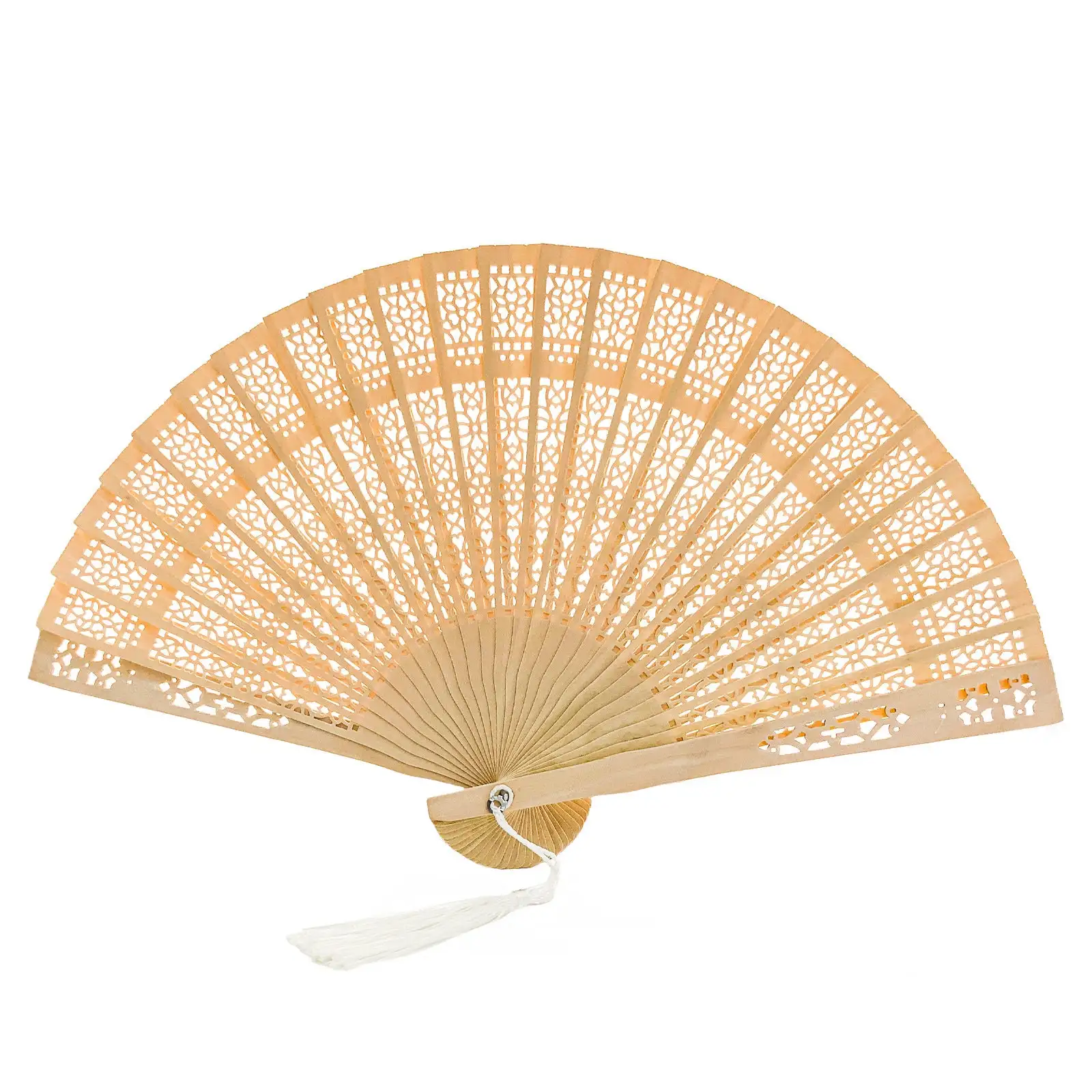 High Quality Wooden Hand Fans Wooden Style Fan With A Tassel Hollow-Out Hand Held Fan With Best Prices