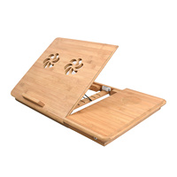 Table d'ordinateur portable de Style classique pour lit, bureau pour ordinateur portable, support multifonctionnel en bambou pour ordinateur portable, Table pour lit