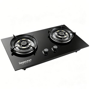 Cuisinières à gaz doubles encastrables pour la maison, cuisinière à gaz 2 brûleurs en verre trempé, vente en gros Chine - Product Image 2