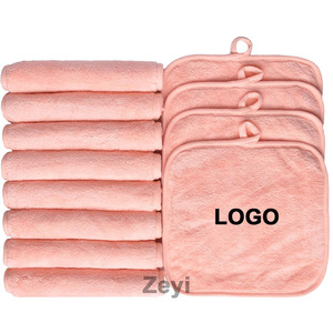 Panni Struccanti Personalizzati con Logo per il Viso - Dischetti Struccanti Riutilizzabili in Morbida Microfibra, Asciugamani per la Pulizia del Viso - Product Image 1