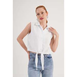 Blusas y Camisas sin Mangas a Rayas Azules para Mujer al por Mayor - Product Image 3