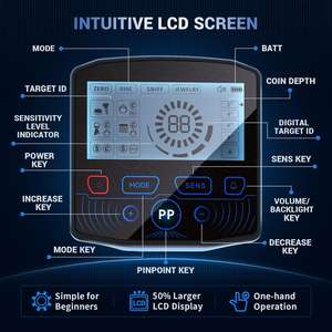 Melhor Venda Quente Handheld Folding Gold Metal Detector Ouro Prata Cobre Ferro Treasure Detector placa caçador de metal Explorador - Product Image 3