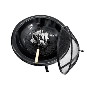 Chimenea portátil de Metal sin humo, chimenea de sobremesa para exteriores