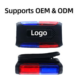 Luces LED de Hombro con Clip Magnético, Luces Intermitentes de <span class=keywords><strong>Seguridad</strong></span> Rojas y Azules, Protección para PC, Recargables, <span class=keywords><strong>Seguridad</strong></span> Personal, Compatible con OEM - Product Image 4
