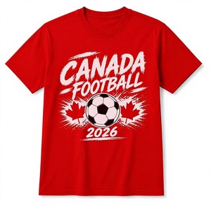 Envío Gratis EE. UU. Canadá Camiseta de Fútbol Vintage 100% Algodón del Campeonato Canicúl de Fútbol - Ropa de Juego para Hombre 2026 - Product Image 3
