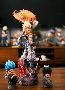 Figura de Acción de PVC de Goku con Tres Cabezas, Super Saiyan, Modelo de Anime GK - Product Image 6