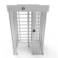 Torniquete de Altura Completa RFID de Acero Inoxidable para Control de Acceso en Exteriores con Protección IP54 y Operación Bidireccional para Estadios