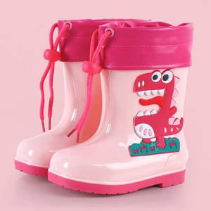 男童女童婴儿幼儿防水防滑过膝雨鞋保暖水鞋 - Product Image 6