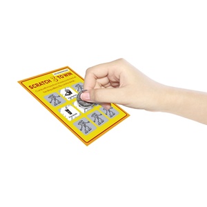 Tarjetas de Rascar de Papel con Diseño Personalizado, Impresión Flexográfica, Nuevas Ideas Pequeñas, Sorteo de la Suerte - Product Image 6
