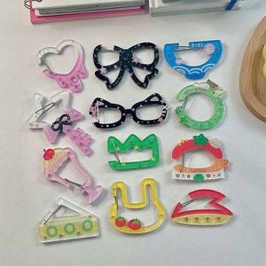 Custom Design Logo Acrylic Carabiner with UV Printing Promotional <b>Keychain</b> Japan <b>Anime</b> Shape Customizable Charm for Key Holder - Product Image 3