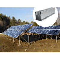 Supports en aluminium Rails de montage pour toit solaire Connecteur de rail solaire Kit d'épissure pour système de montage solaire