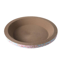 Griffoir pour chat en carton ondulé épaissi, résistant à l'usure, sans éclats, avec bac à griffes intégré, jouet pour chat, design polyvalent toutes saisons