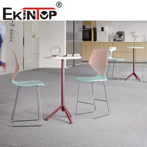 EkiNTop Rectangle Conference <b>Table</b> Metal Frame Industrial Design <b>Office</b> Furniture for Meeting Room 4 Seats Stable Structure - Product Image 5