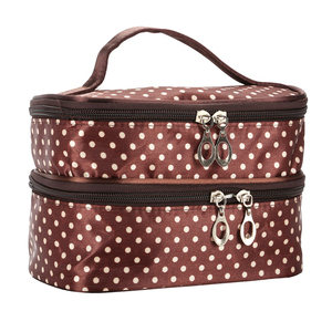Hai Lớp Nhà Vệ Sinh Phụ Nữ Trang Điểm Mỹ Phẩm Túi Pouch Tổ Chức Vẻ Đẹp Trường Hợp Vệ Sinh Cá Nhân Kit Du Lịch Trang Điểm Nghệ Sĩ Túi - Product Image 2