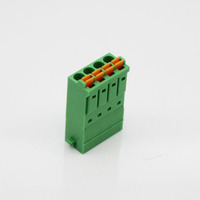 Bloque de Terminales de Resorte sin Tornillos AOSI 15EDGKN, Paso de 3.5/3.81, Tipo Enchufable, Aleación de Cobre, 300V 8A, Conector para PCB