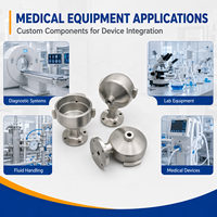 Pièces médicales usinées sur mesure certifiées ISO13485, service d'usinage CNC, usinage par électroérosion à fil, pièces en aluminium compatibles avec les IRM