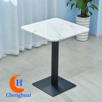 Ensemble de tables et de chaises de restaurant Tables de café rondes rectangulaires modernes en marbre