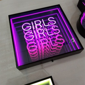 Luz de neón de vidrio templado Infinite Mirror Abyss Letter LED Electronic Sign - Product Image 6