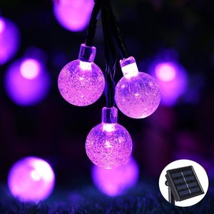 60 LED Năng Lượng Mặt Trời Chuỗi Đèn Ngoài Trời Năng Lượng Mặt Trời Bong Bóng Globe Chuỗi Lights Tiên Chiếu Sáng Đối Với Vườn, Sân, Bãi Cỏ - Product Image 2