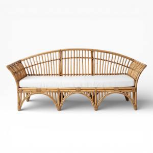 Modern Wicker <b>Rattan</b> <b>Sofa</b> Lounge Chair Handmade Natural Wicker Leisure <b>Sofa</b> Living Room Balcony Furniture Supplier - Product Image 5