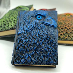 Großhandel anpassbare Logo Notebook Eagle Effigy Retro-Stil Relievo Planer Imitation Leder Cover Journal - Product Image 2