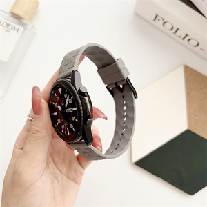 AiBangJia <span class=keywords><strong>Bracelet</strong></span> de montre de luxe pour hommes et femmes <span class=keywords><strong>Bracelet</strong></span> de montre en silicone pour Samsung <span class=keywords><strong>Galaxy</strong></span> <span class=keywords><strong>Watch</strong></span> 7 6 5 4 <span class=keywords><strong>3</strong></span> - Product Image 5
