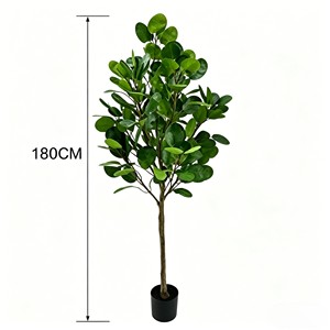 Artificial Money Tree Potted <b>Plants</b> for Ndoor Home Hotel Deco - Product Image 2
